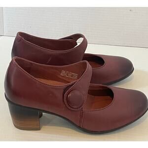 Women's Dansko Brandy Mary Jane Burgundy Fall Winter Dress Heel Shoes Size 41